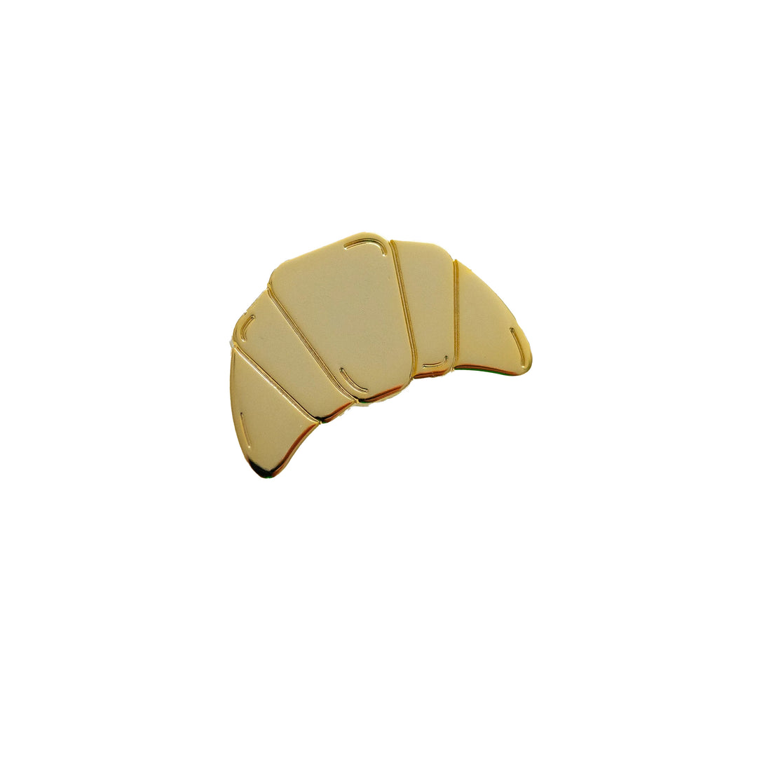 Brylliant Design Golden Croissant Enamel Pin