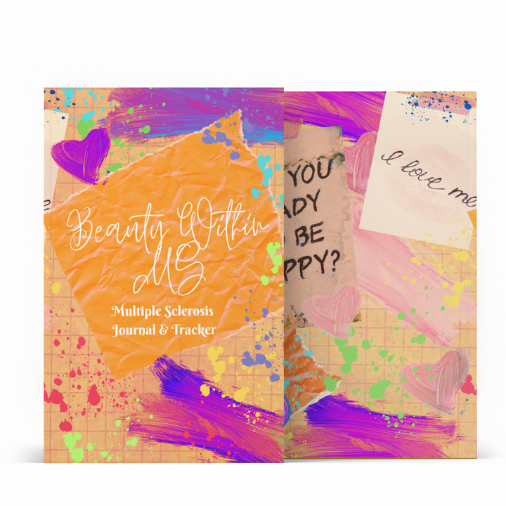 Belle Book Studio: Beauty within MS Mulitple Sclerosis Journal and Tracker [Orange]