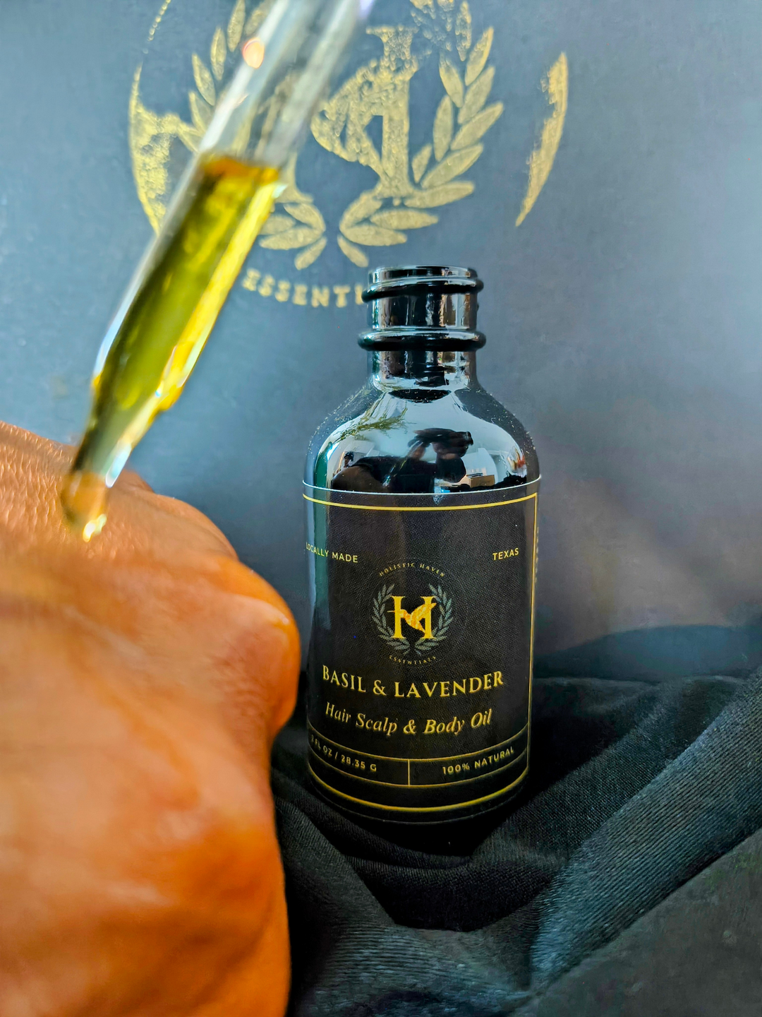 Holistic Haven Essentials LLC Basil - Lavender Herbal Infused Body Oil