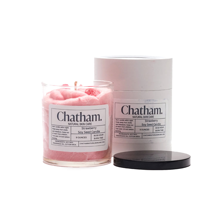 Chatham Natural Skin Care - Strawberry Soy Seed Candle