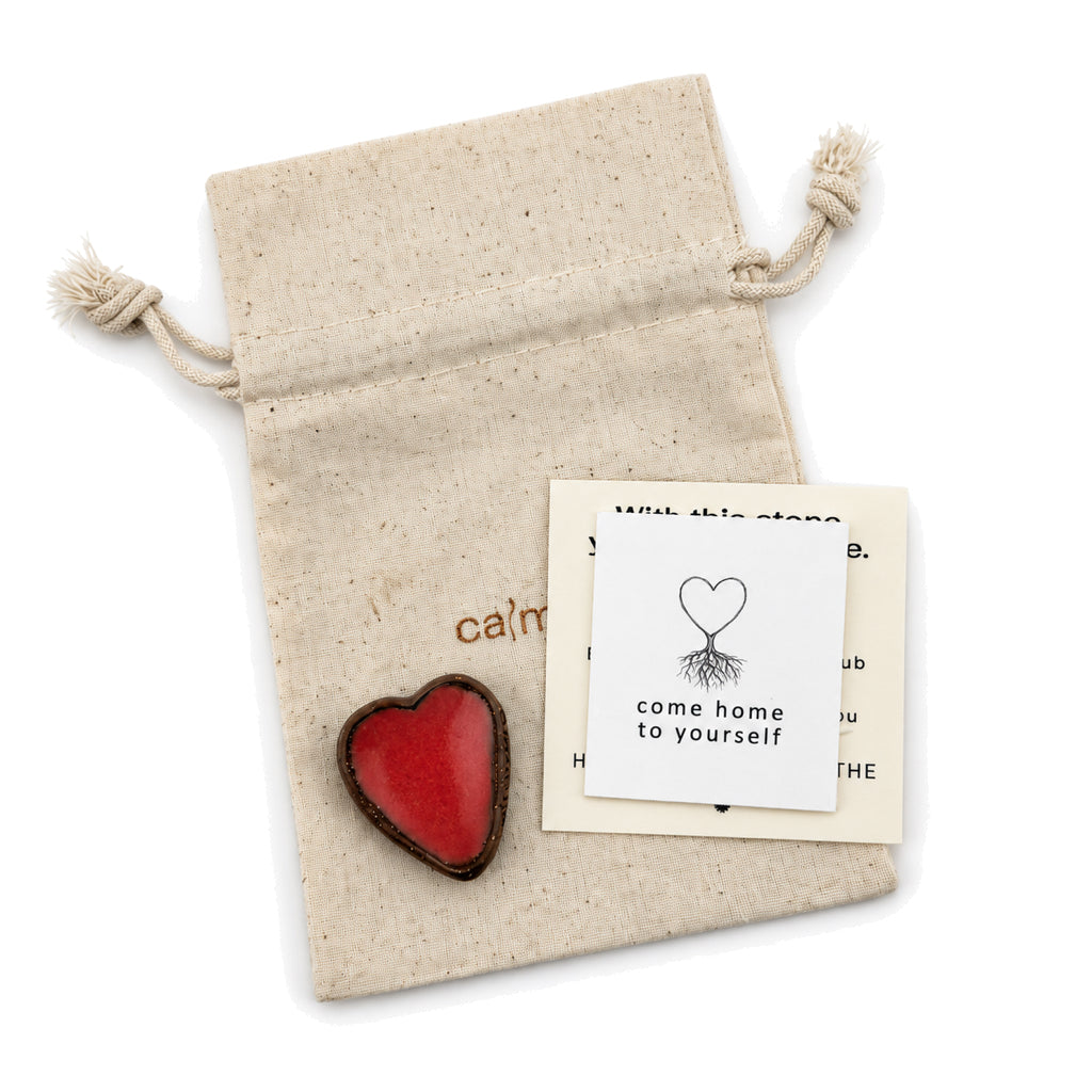 Calmware Heart Stone for Grounding & Self-care