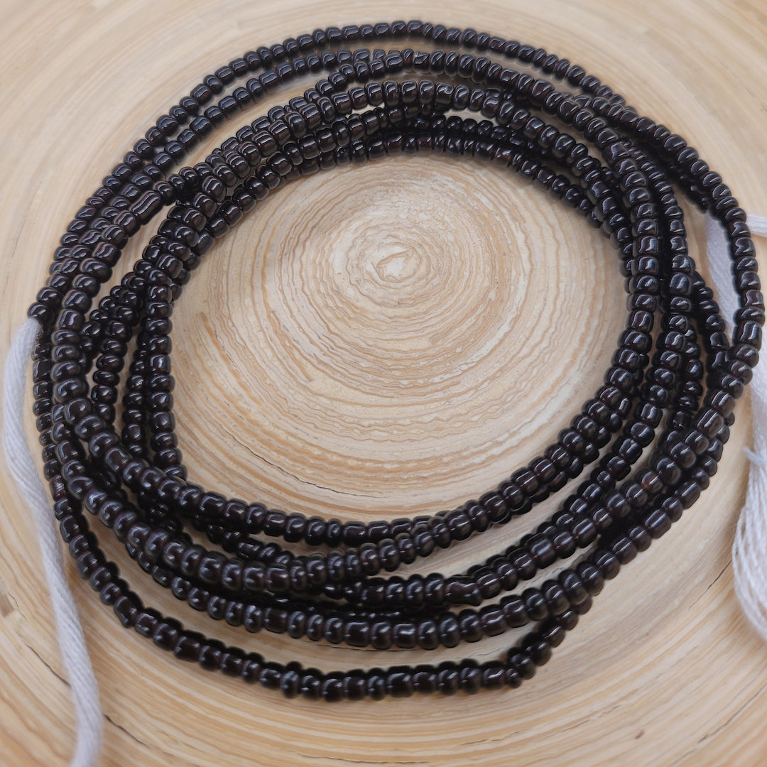 DDC WRAPS "Black on Black" Traditional Wasit Beads