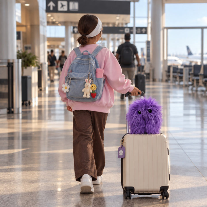 DJ+FRIENDS Fluffy Purple U-Shaped Stuffie