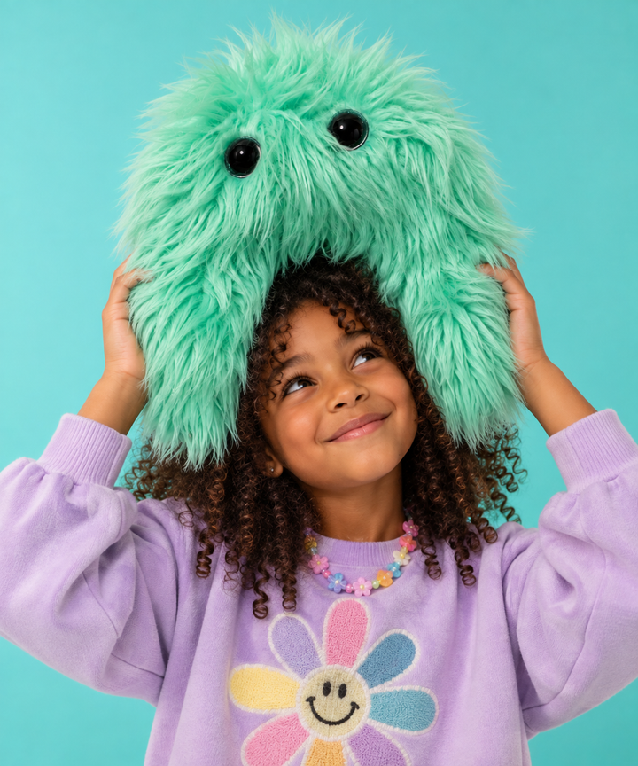 DJ+FRIENDS Fluffy Mint Green U-Shaped Stuffie