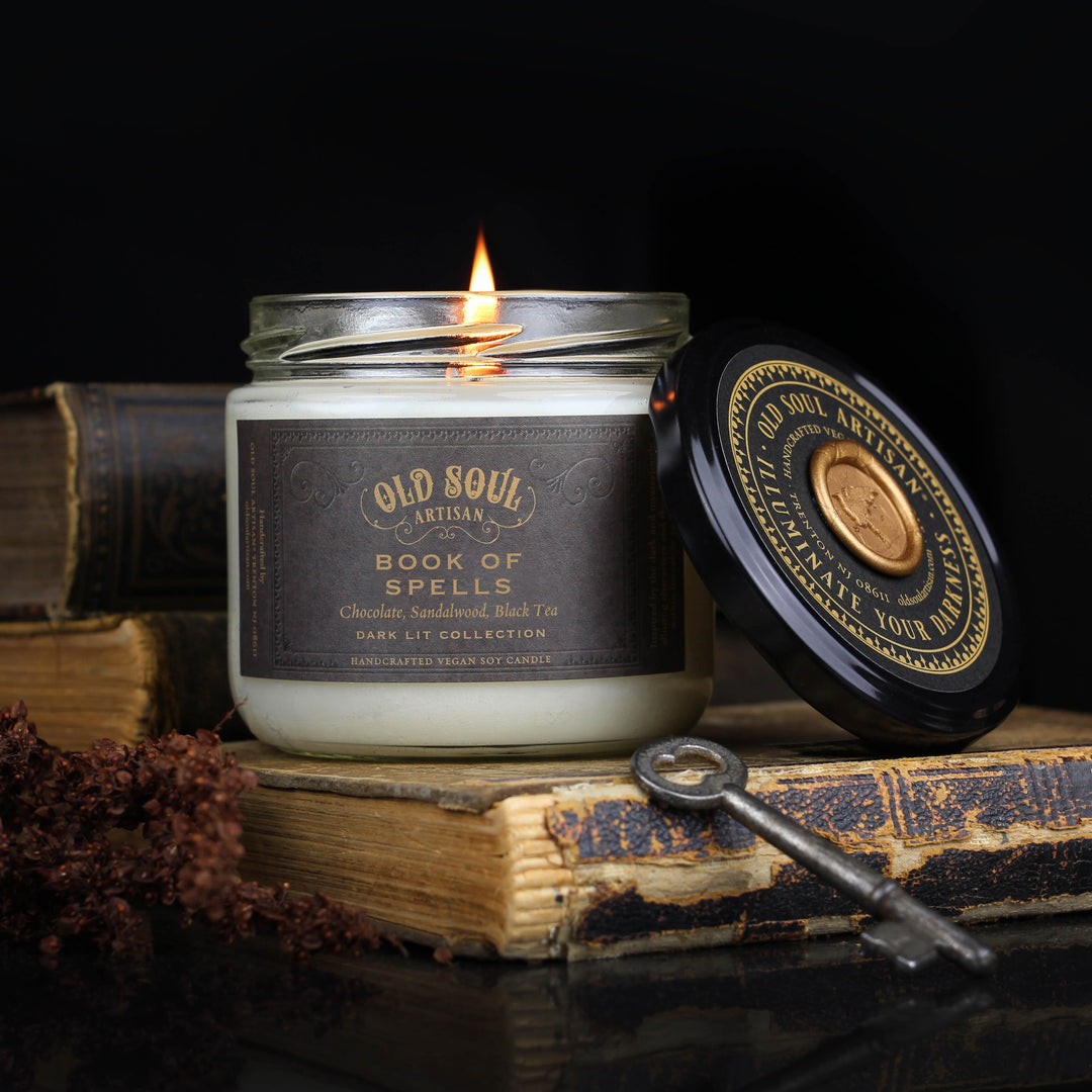 Old Soul Artisan Book of Spells Soy Candle