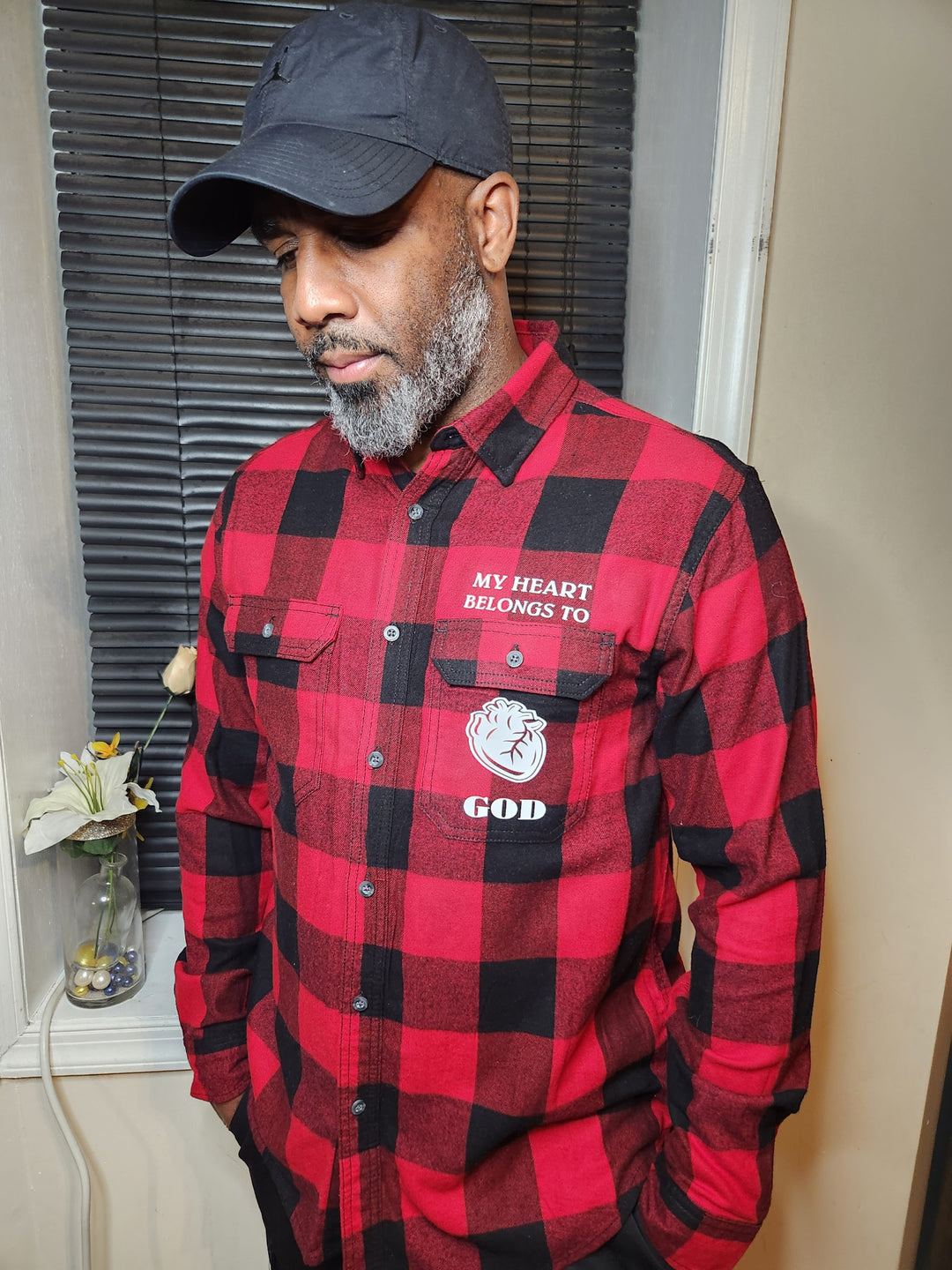 EVIDENCE CLOTHING MAN AFTER GOD'S OWN HEART PLAID BUTTON UP