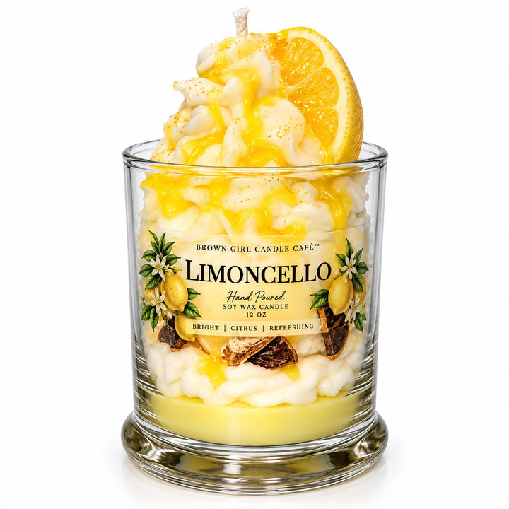 Brown Girl Candle Cafe Limoncello Dessert Candle
