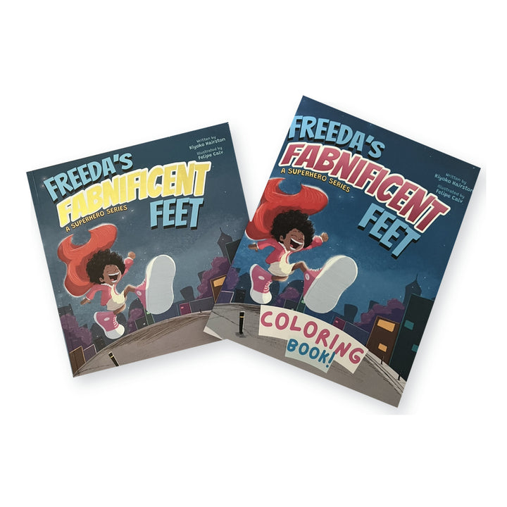 FABNIVERSAL BOOKS Freeda’s Fabnificent Feet Gift Set | Hardcover + Coloring Book