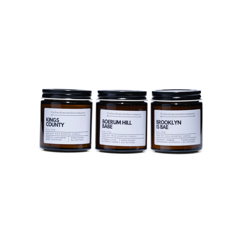 Flatbush Granola Company Main Character Energy Candle Gift Set
