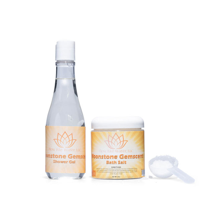 Flow Like Water, Gemscent Moonstone Bath Set