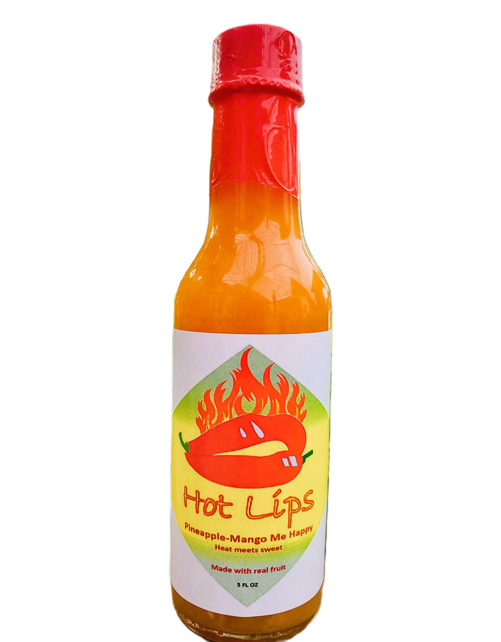 Hot Lips Pineapple Mango Me Happy Hot Sauce