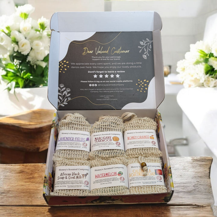 Honey's Scented Co. Organic Cold-processed Soap 6 Bundle Box