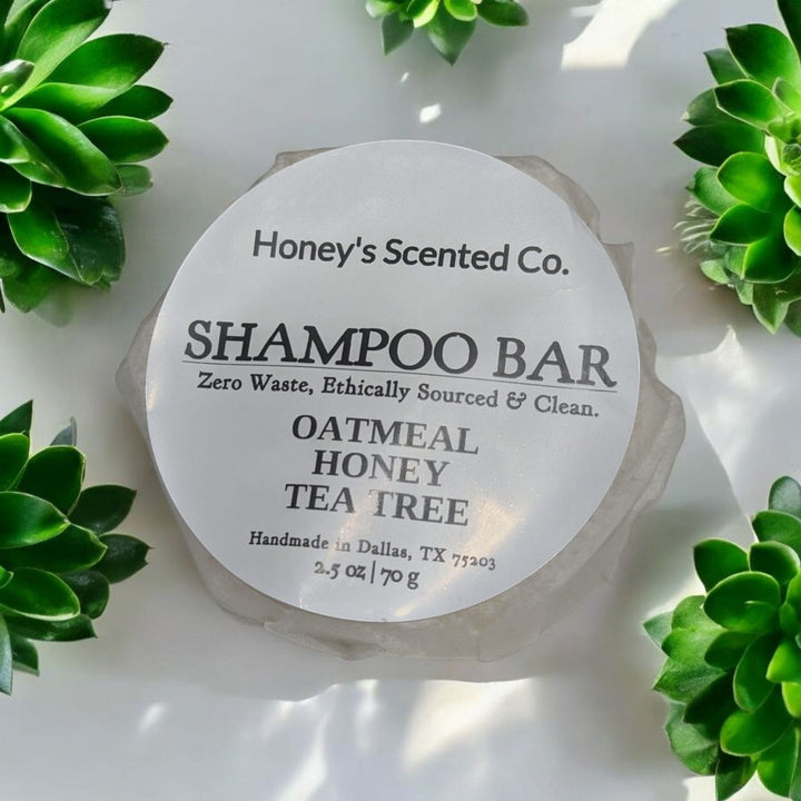 Honey's Scented Co. Zero Waste, Ethically Sourced & Clean Organic Shampoo Bar Bundle (2 pack)