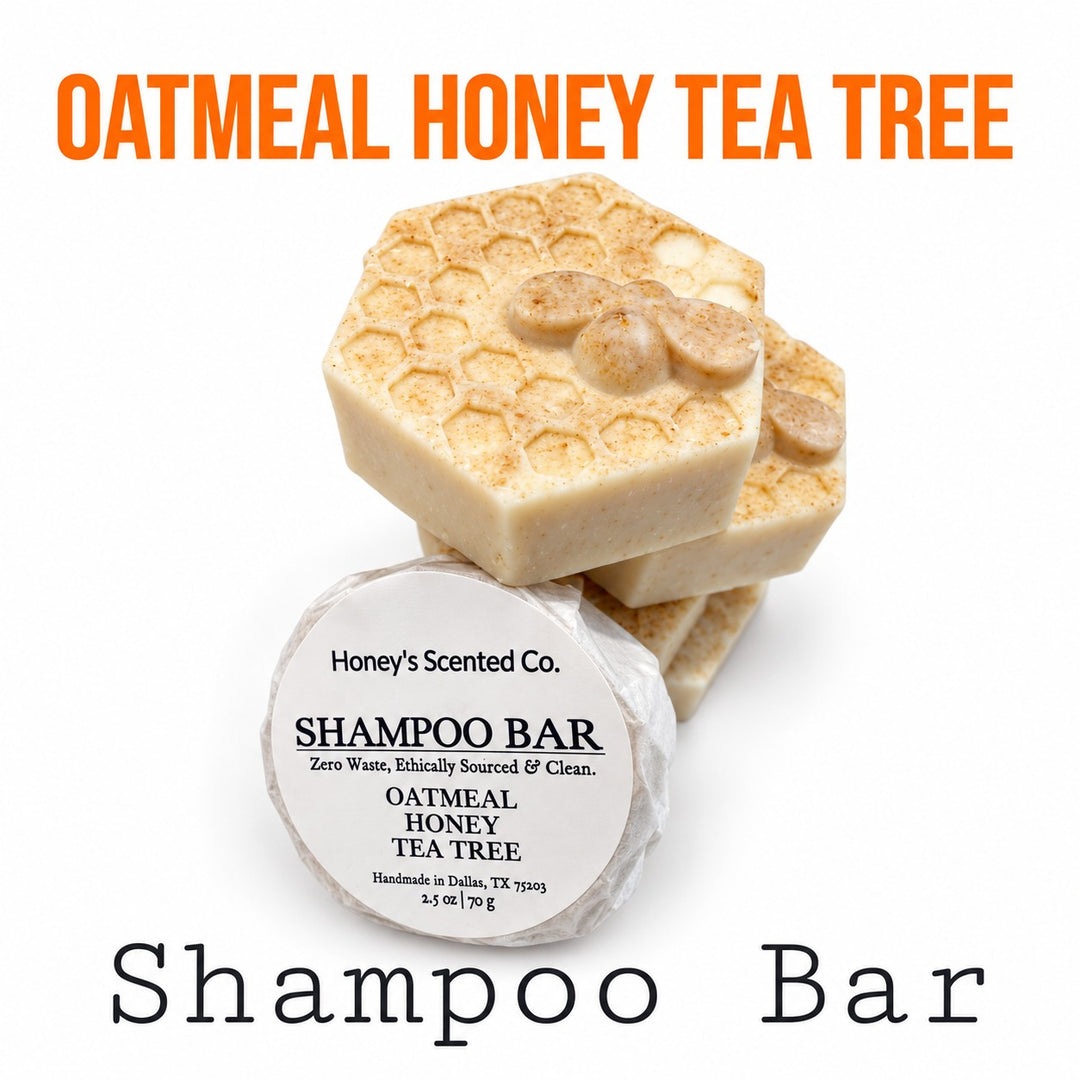 Honey's Scented Co. Zero Waste, Ethically Sourced & Clean Organic Shampoo Bar Bundle (2 pack)