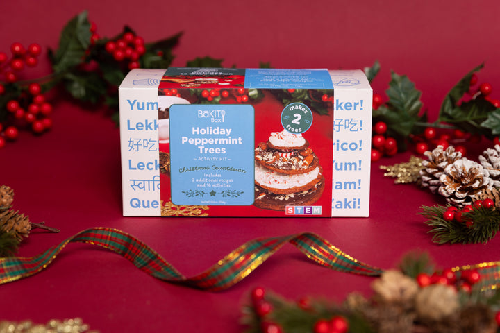 BāKIT Box Holiday Peppermint Trees 12 Days of Christmas STEM Activity Kit