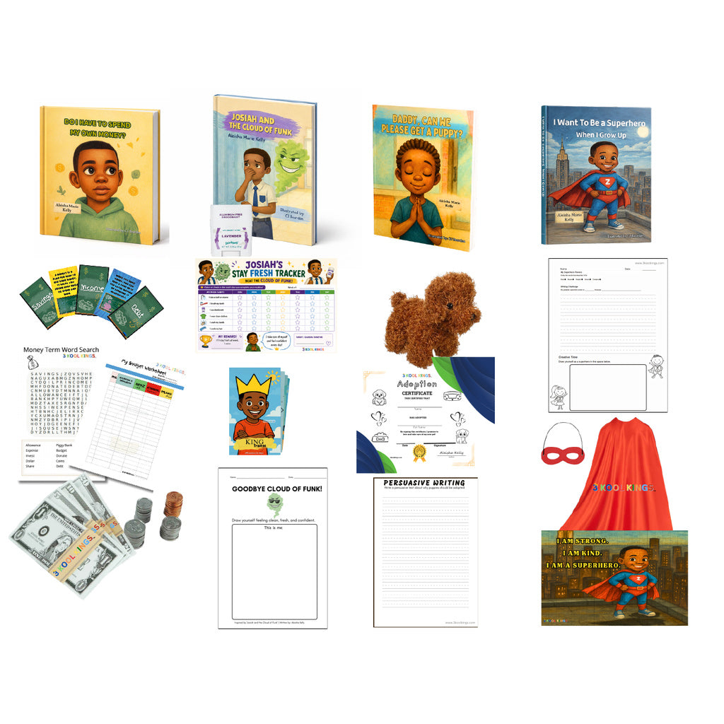 3 Kool Kings Complete At-Home Reading Success Kit (Ages 4–10)