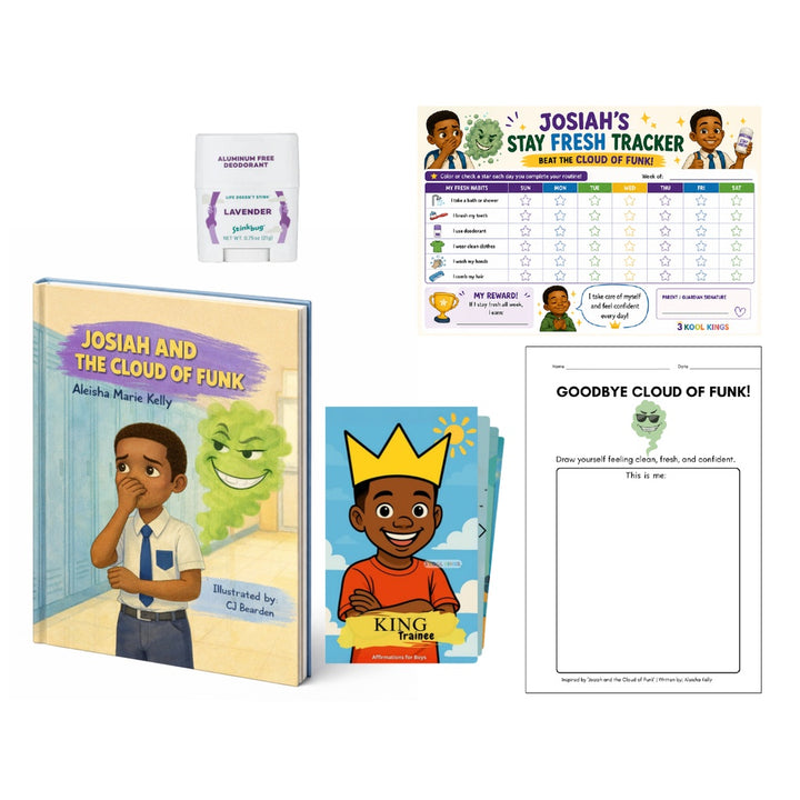 3 Kool Kings Kids Hygiene & Confidence Bundle (Ages 4–10)