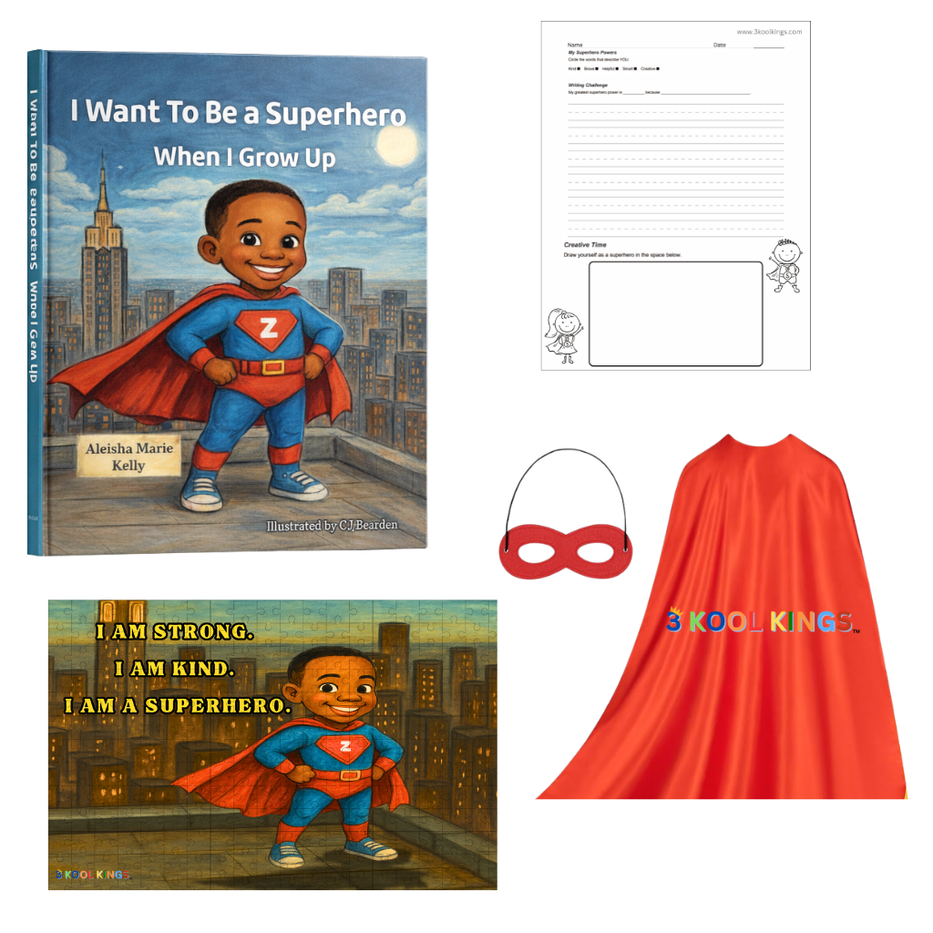 3 Kool Kings Kids Confidence & Imagination Bundle (Ages 4–10)