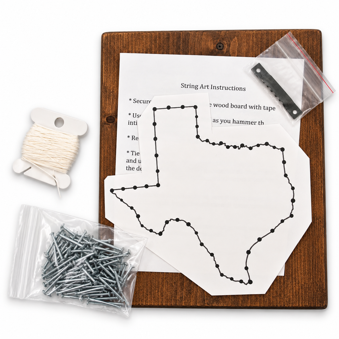 Lil Bits of Mona – Texas DIY String Art Kit