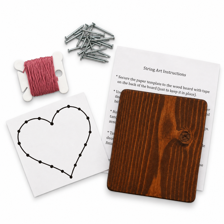 Lil Bits of Mona – Heart DIY String Art Kit
