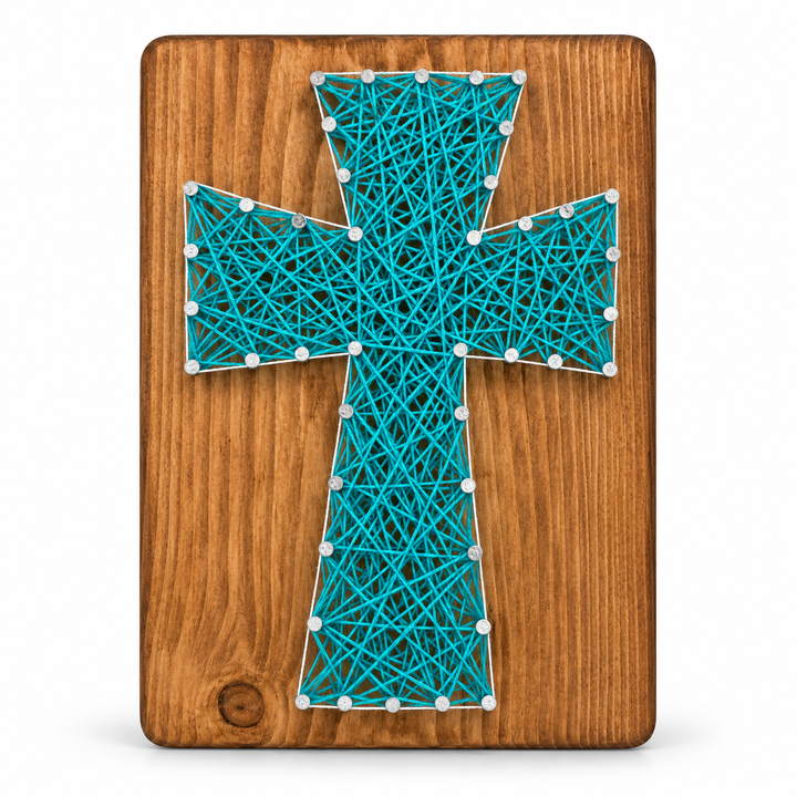 Lil Bits of Mona – Cross DIY String Art Kit