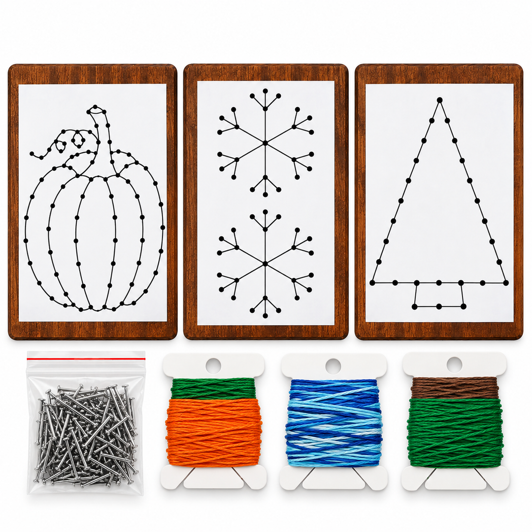 Lil Bits of Mona – Holiday DIY String Art Kit Bundle
