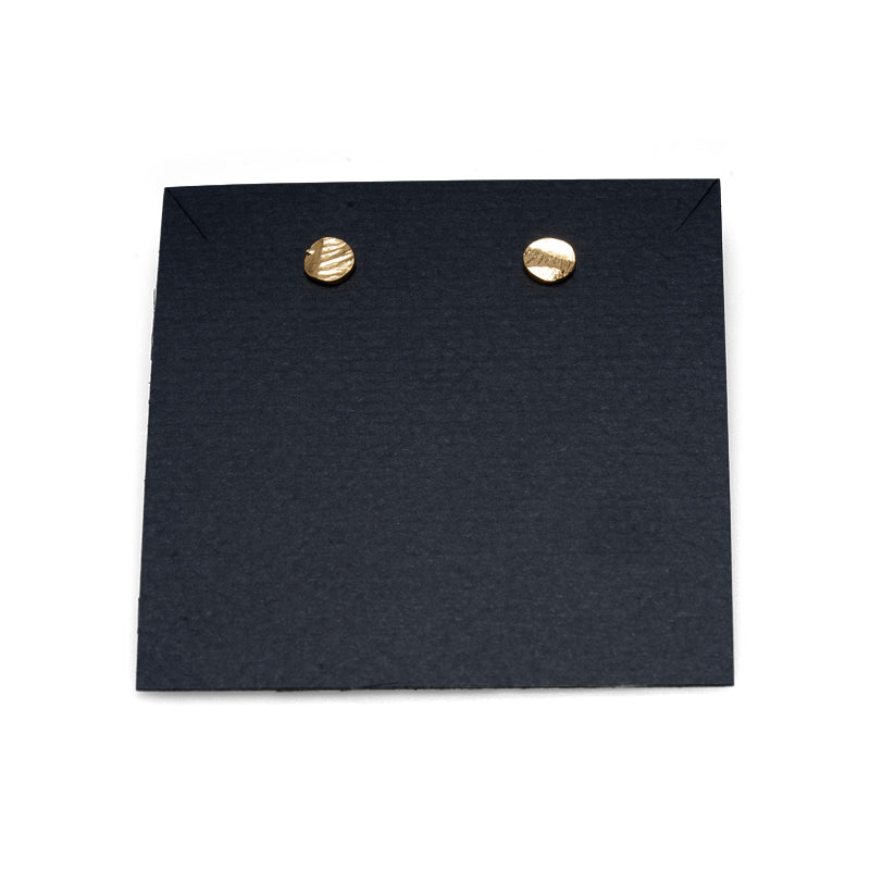 Lingua Nigra Tiny Vermeil Circle Stud Post Earrings