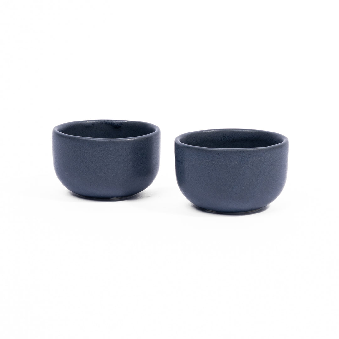 Myrth Sake Cup Set, Handcrafted Porcelain - Nightfall