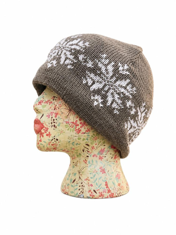 Mary's Little Lambs Products Cozy Snowflake Beanie
