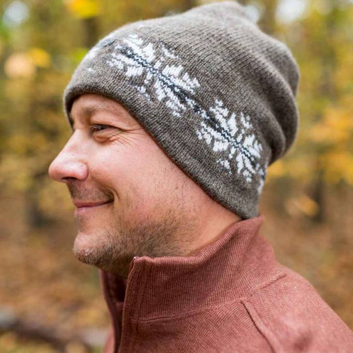 Mary's Little Lambs Products Cozy Snowflake Beanie