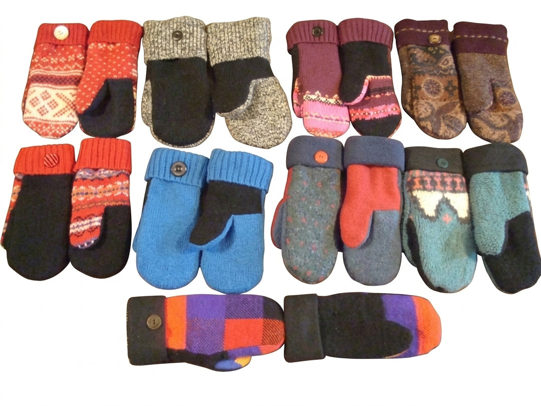 Mary's Little Lambs Repurposed mittens