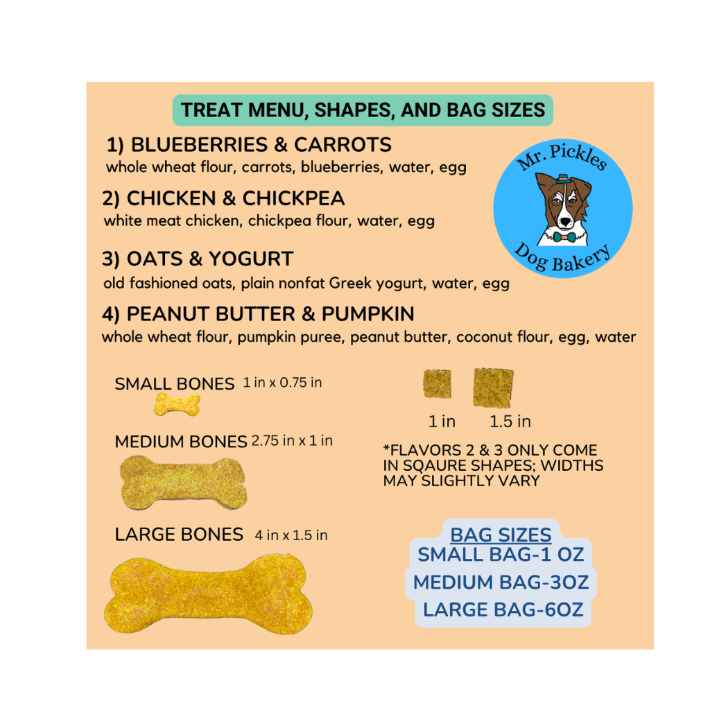 Mr. Pickles Dog Bakery Blueberry & Carrot Dog Treats