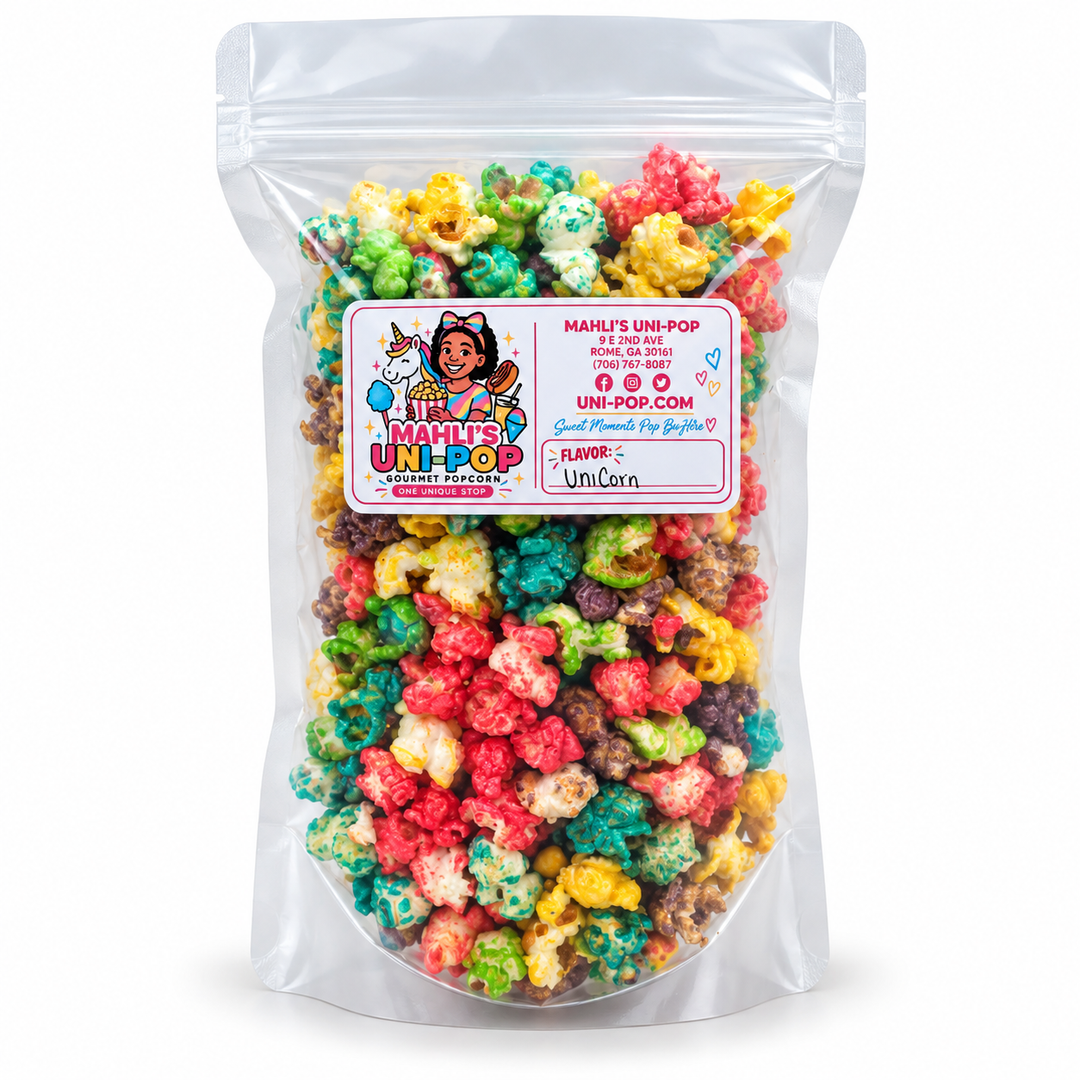 Mahli's Uni-Pop Gourmet Popcorn Unicorn