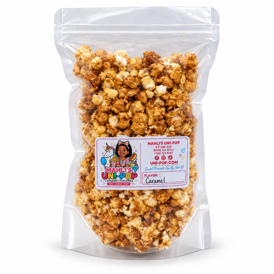 Mahli's Uni-Pop Gourmet Popcorn Caramel