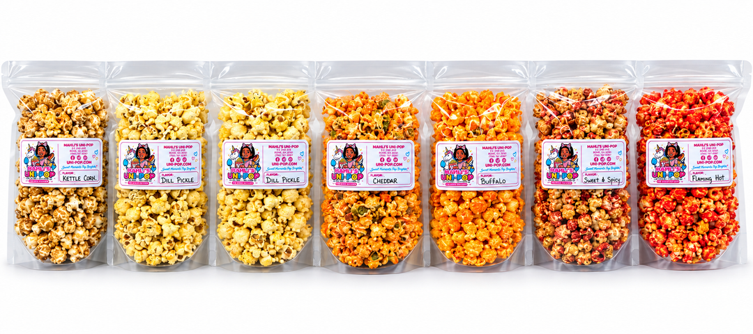 Mahli's Uni-Pop Gourmet Popcorn Strawberry Cheesecake