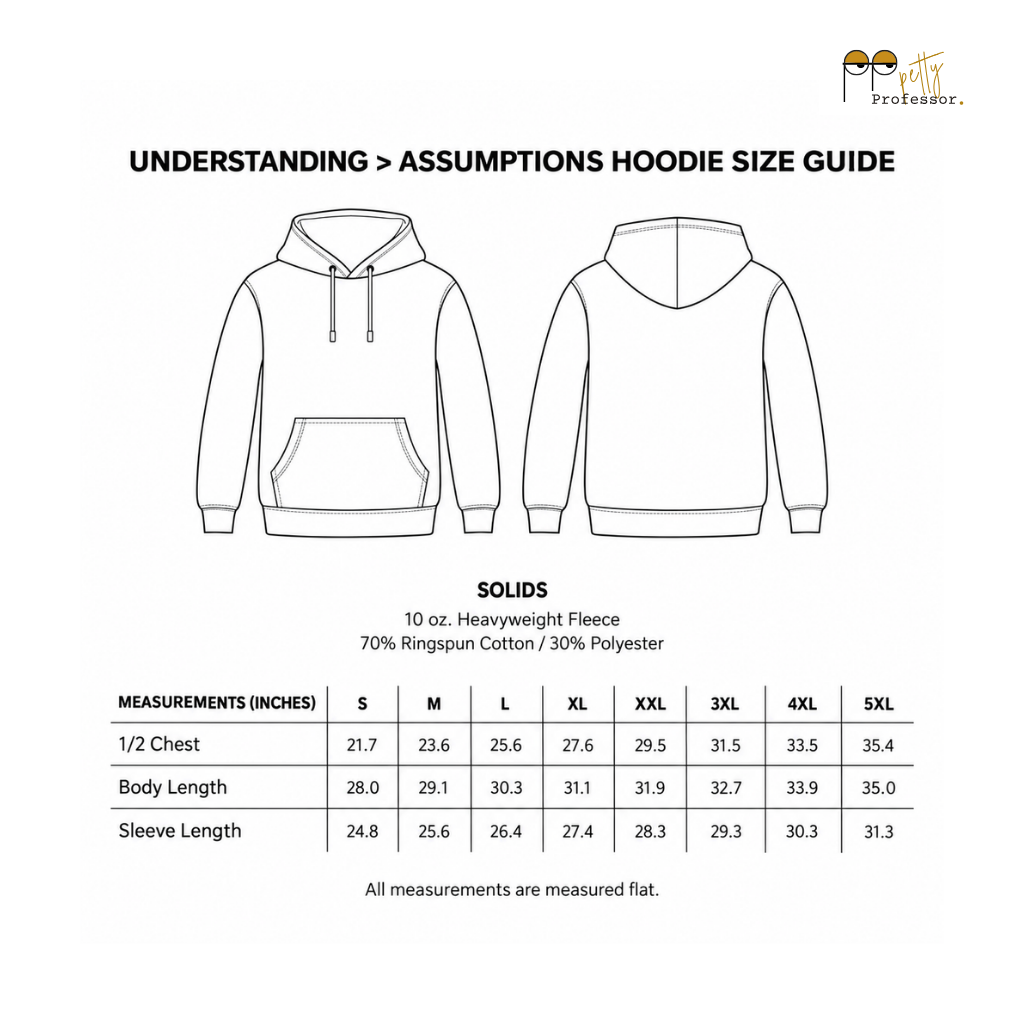 Petty Professor BLKxND Understanding > Assumptions Hoodie