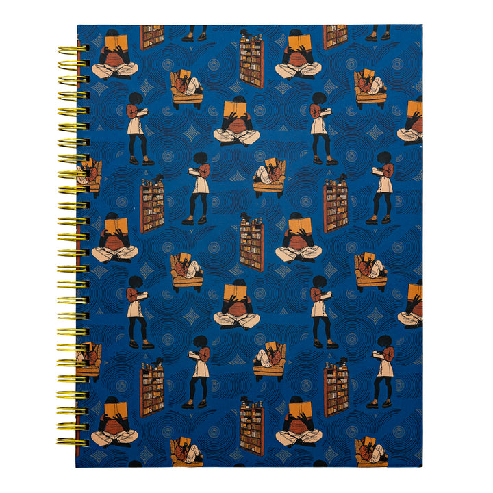 Pounded Yam Productions Head in a Book B5 Hardcover Spiral Journal
