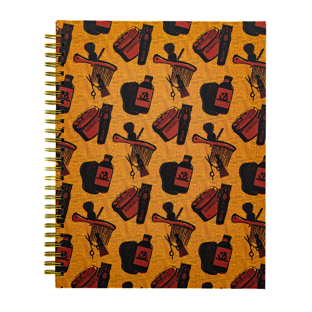 Pounded Yam Productions Barbershop B5 Hardcover Spiral Journal