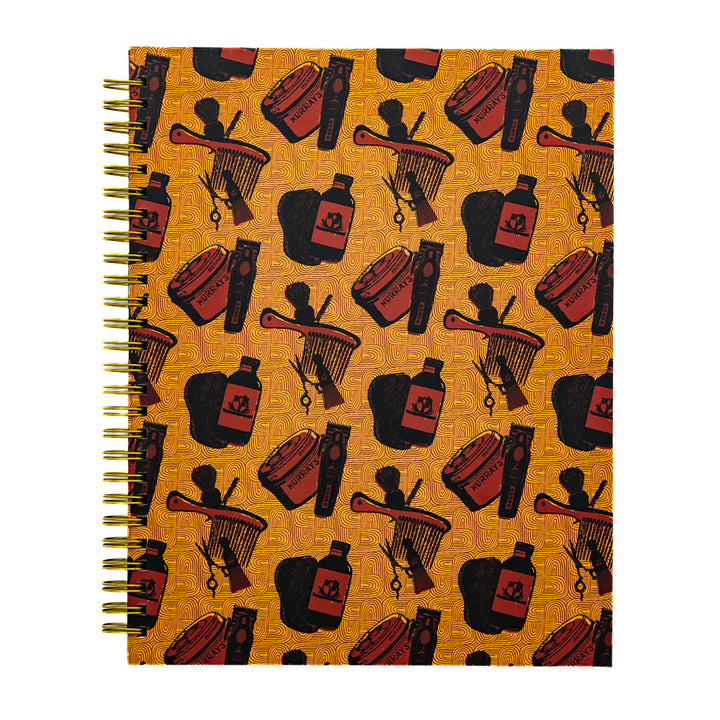 Pounded Yam Productions Barbershop B5 Hardcover Spiral Journal