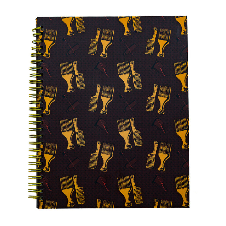 Pounded Yam Productions Hair Tools B5 Hardcover Spiral Journal