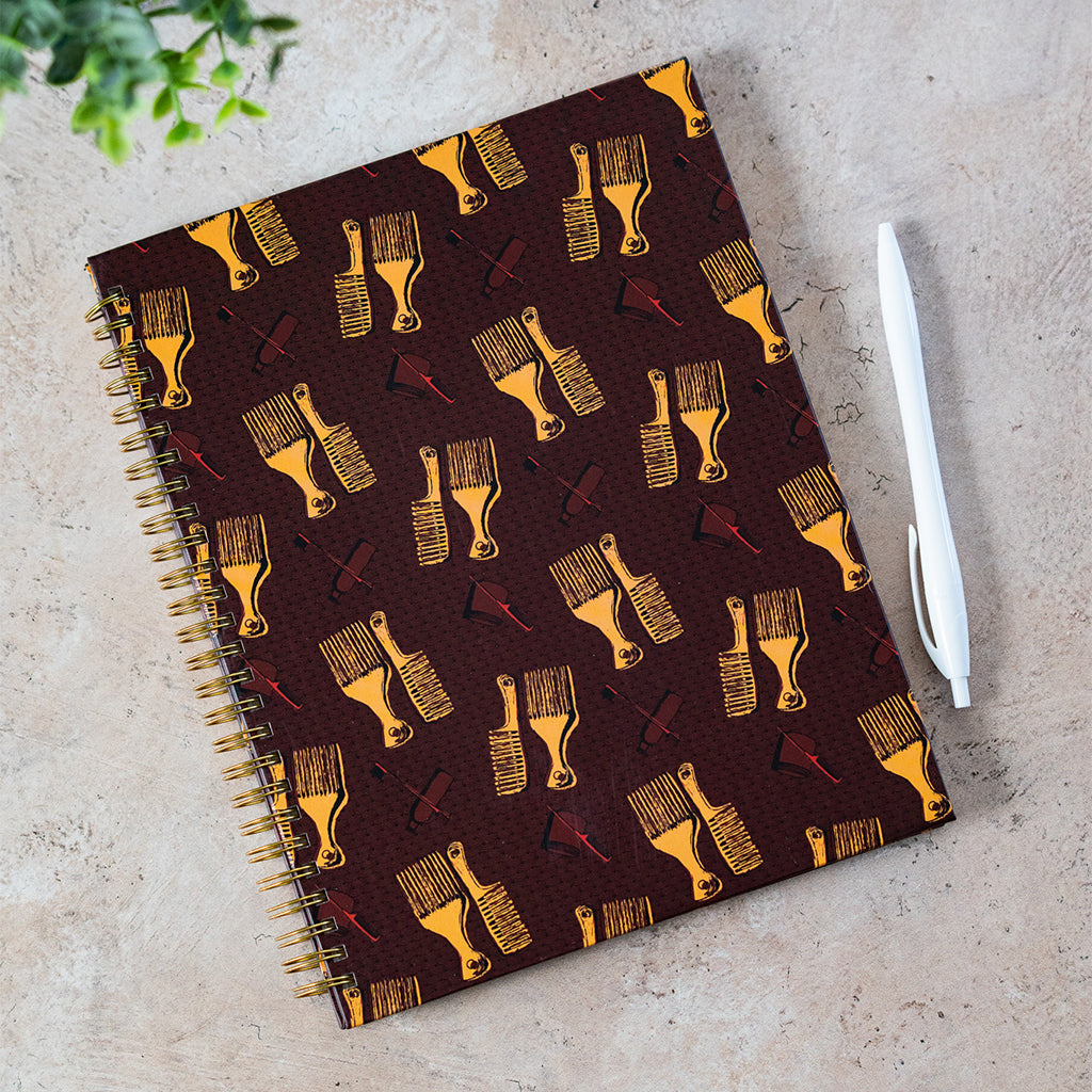 Pounded Yam Productions Hair Tools B5 Hardcover Spiral Journal