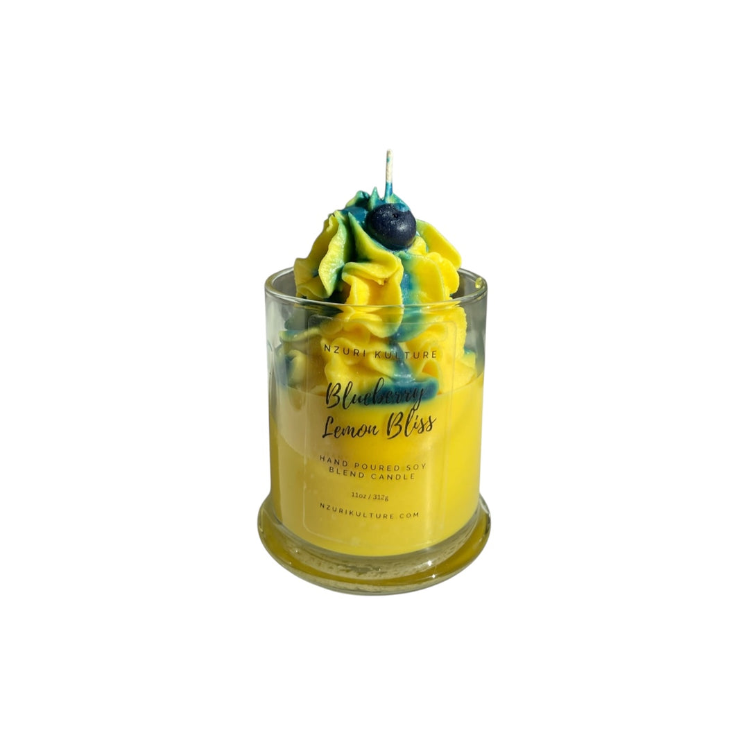 Nzuri Kulture - Lemon Blueberry Bliss Dessert Candle