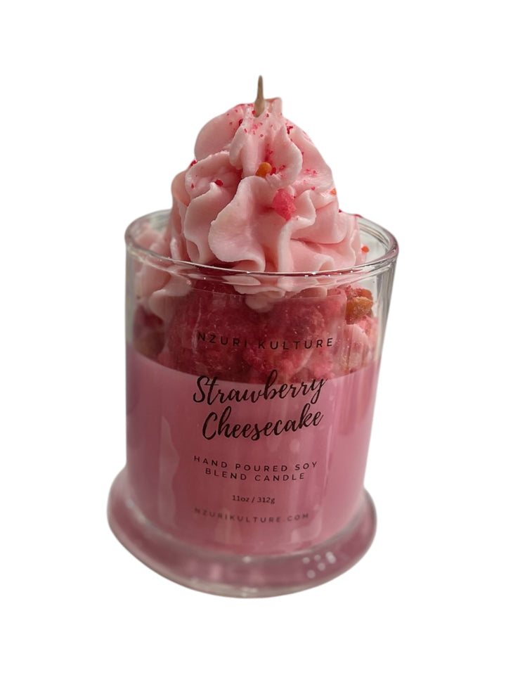Nzuri Kulture - Strawberry Cheesecake Dessert Candle
