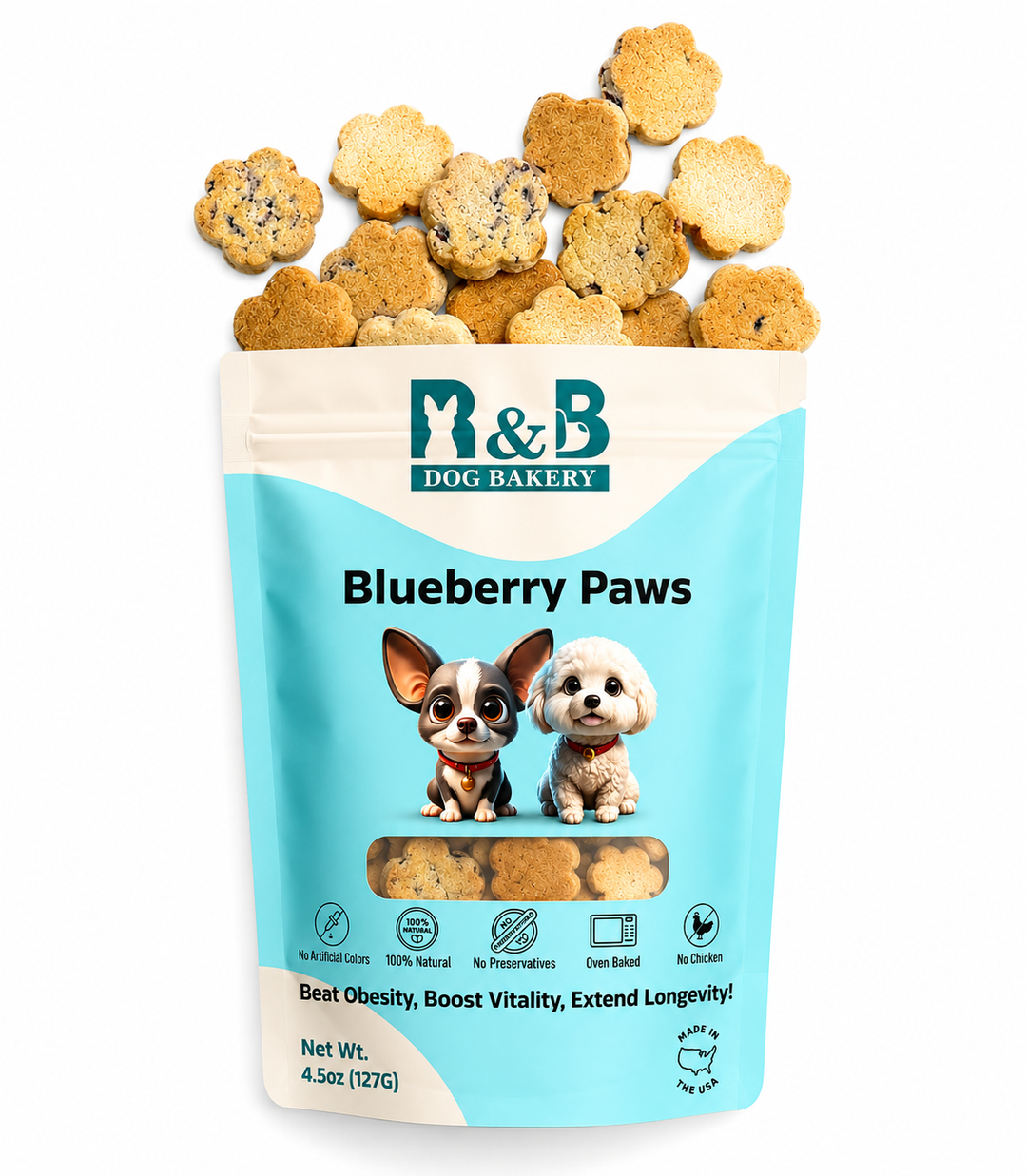 R&B Dog Bakery Blueberry Paws