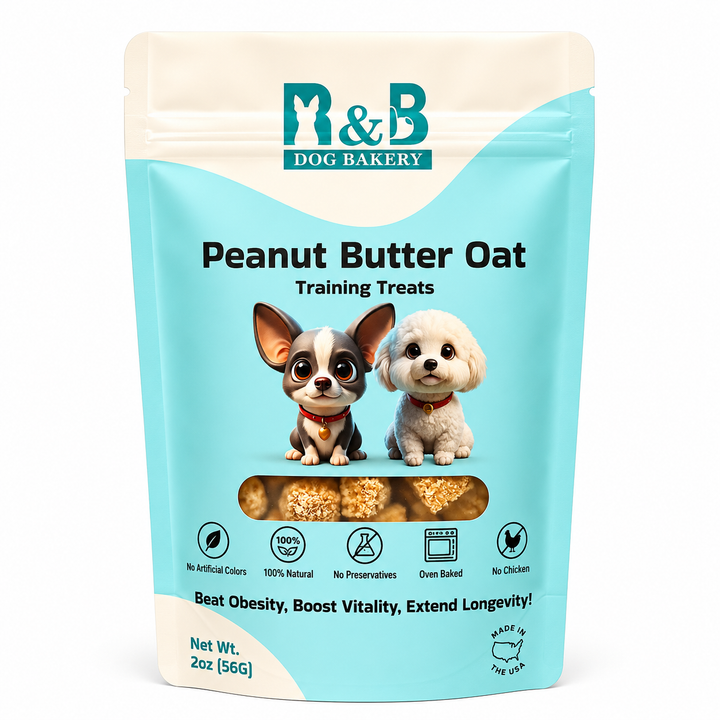 R&B Dog Bakery Peanut Butter Oat Training Treats