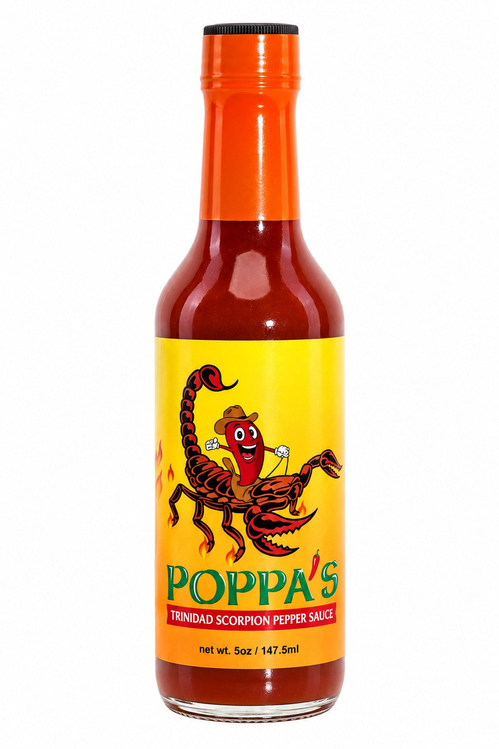 Poppa's Gourmet Hot Sauce Poppa's Trinidad Scorpion Pepper Sauce