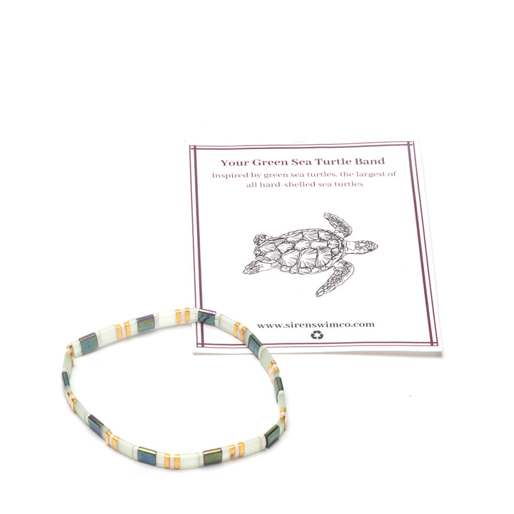 Siren Swim Green Sea Turtle Bracelet