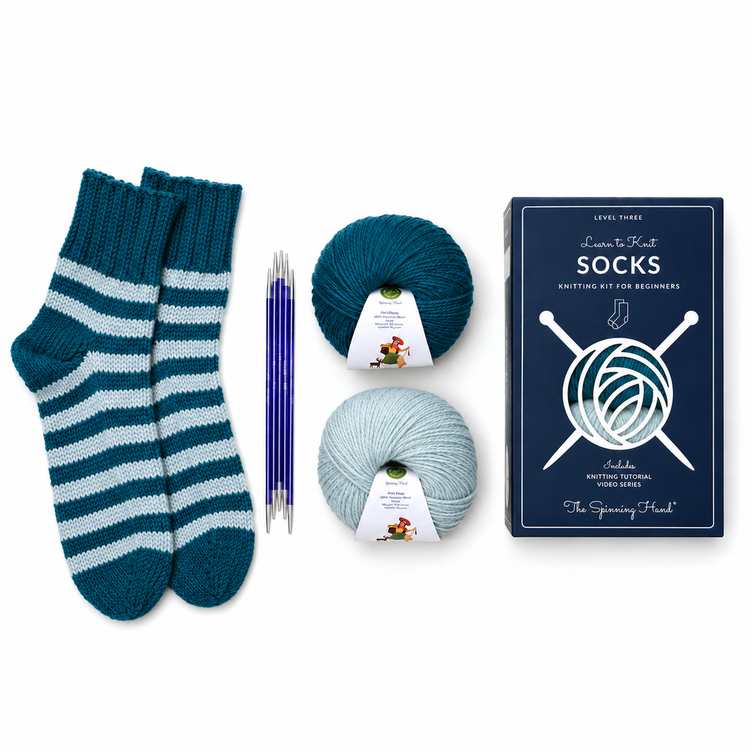 The Spinning Hand Alpaca Socks Knitting Kit