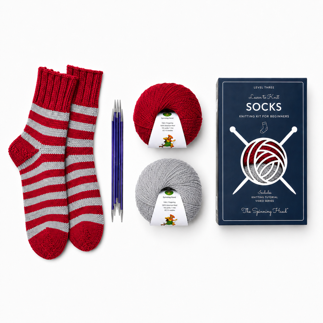 The Spinning Hand Alpaca Socks Knitting Kit