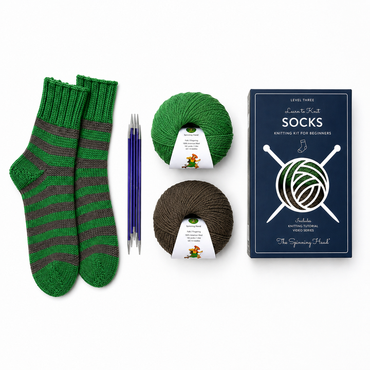 The Spinning Hand Alpaca Socks Knitting Kit